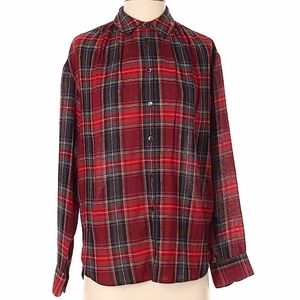Madewell Size XS Red Plaid Shirt